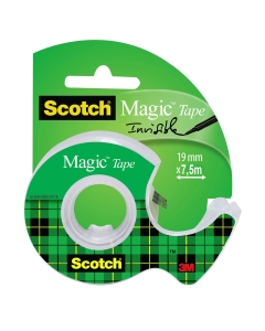 Mini chiocciola contenente 1 rotolo di nastro Scotch Magic™ 810 da 19mm x 7.5mt.