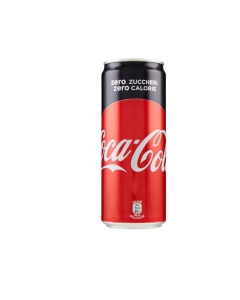 Coca Cola Zero lattina 33cl
INGREDIENTI: acqua, anidride carbonica, colorante E 150d, edulcoranti ciclammato di sodio, acesulfame K e aspartame, acidificante acido fosforico, aromi naturali (inclusa caffeina), correttore di acidità citrato trisodico. CONT