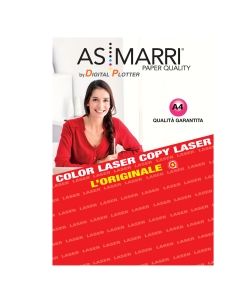 Carta bifacciale lucida/glossy di alta qualità per riproduzioni di immagini grafiche e fotografiche. Stampabile su due lati.Per stampanti laser e fotocopiatrici.