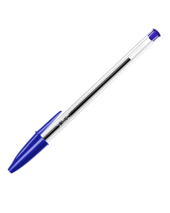 La penna CRISTAL fine con cappuccio e tappino del colore dell'inchiostro, fusto esagonale trasparente o traslucido per il controllo dell'inchiostro. Punta 1,0mm. Colore: blu.
Confezione 50 pezzi.