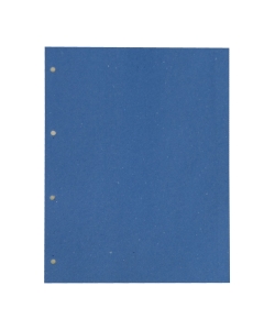 Separatori in cartoncino Manilla da 200 gr di colore azzurro. Foratura normalizzata a passo 8 cm (4 fori). Formato: 22x30 cm. Materiale 100% riciclato (certificazioni FSC e Blue Angel).