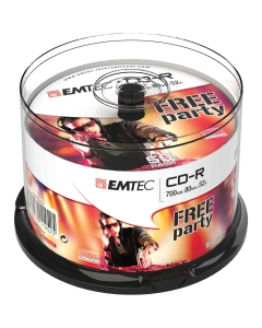 CD-R EMTEC 80MIN/700MB 52x SPINDLE (50pz)
