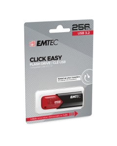 Emtec Memoria USB B110 USB3.2 Click&easy 256GB rossa