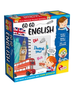Go Go English è un simpatico gioco di percorso a quiz, pensato specificamente per far scoprire in modo divertente la lingua inglese ai bambini della scuola primaria. Per vincere bisogna avanzare sul tabellone guadagnando le speciali coccarde e rispondere 