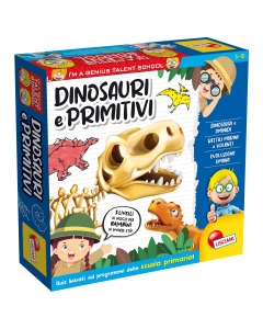 Tanti quiz facili e divertenti per scoprire i dinosauri e gli uomini primitivi. Per vincere bisogna avanzare sul tabellone e guadagnare le coccarde. Il regolamento di gioco, articolato in 3 livelli, permette anche ai bambini più piccoli di partecipare all