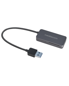 Lettore Card USB 3.0 esterno 5 in 1. Schede di memoria supportate: Scheda di memoria SD, microSD. Interfaccia host: USB 3.0. Colore: Alluminio.