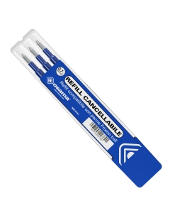 Refill per penne gel cancellabili.
Punta 0,7mm. Colore: blu.
