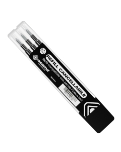 Refill per penne gel cancellabili.
Punta 0,7mm. Colore: nero.