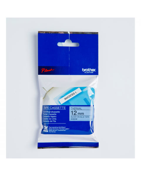 Nastro tipo M 12mm Nero/Blu