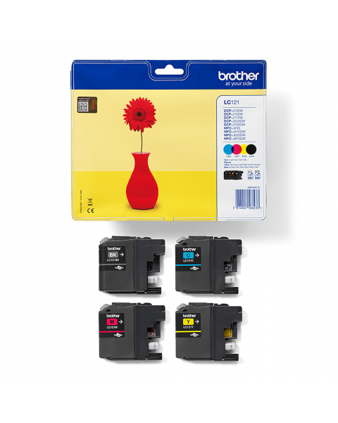 Value pack conf. di 4 ink Ciano, Magenta,Giallo e Nero LC-121VALBP