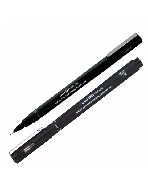 Marcatore a penna a inchiostro pigmentato, resistente alla luce e all'acqua, per una lunga durata. Per un tratto preciso e nitido. Ideale per disegni tecnici e professionali. Fusto in plastica con cappuccio antisoffocamento. Punta 0.2mm.
