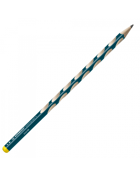 STABILO EASYgraph S, la prima matita ergonomica differenziata per mancini o destrorsi che assicura la corretta impugnatura, nella versione con fusto sottile. Il fusto triangolare e le sagomature anti-scivolo favoriscono un'impugnatura rilassata.
