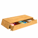 Porta schermo in Bambù e organizer da scrivania. Nessun assemblaggio richiesto. Una vernice protettiva rende il prodotto impermeabile. 100% bambù naturale. Riciclabile al 100%.Prodotto certificato FSC. Dimensioni: L53xP20xH12cm