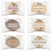 Scatola in cartone avana contenente  200 biscotti assortiti: Mareneo, Canestrello, Bacetto, Cacao, Caffè, Zaletto.
