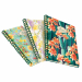 Blocco spiralato in carta riciclata, 50 fogli, carta da 80gr. Copertine in fantasie assortite.