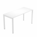Scrivania bordo ABS 2 mm. Gambe in metallo grigio alluminio 9006 a sezione quadrata 40x40 mm. Profondità 60cm ideale per lo smartworking.
Piano bianco.