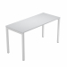 Scrivania bordo ABS 2 mm. Gambe in metallo grigio alluminio 9006 a sezione quadrata 40x40 mm. Profondità 60cm ideale per lo smartworking.
Piano grigio