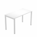 Scrivania bordo ABS 2 mm. Gambe in metallo grigio alluminio 9006 a sezione quadrata 40x40 mm. Profondità 60cm ideale per lo smartworking.
Piano bianco.