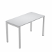Scrivania bordo ABS 2 mm. Gambe in metallo grigio alluminio 9006 a sezione quadrata 40x40 mm. Profondità 60cm ideale per lo smartworking.
Piano grigio.