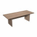 Tavolo rettangolare con piano sp. 38 mm e bordo antiurto in ABS. Piedini regolabili in altezza. Tavolo con fianchi in melaminico sp. 38mm. Dimensioni: L220 x P100 x H74cm