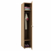 Mobile guardaroba/spogliatoio a 1 anta con serratura. In materiale melaminico classe E1 con finitura antigraffio e antiriflesso. Diviso in 3 sezioni: un vano in alto e un vano in basso (dimensioni utili 29,4x48xH28cm) e un vano centrale (dimensioni utili 