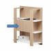 Coppia ante a scatto senza maniglia + paretine laterali per librerie Concept. Struttura in truciolare nobilitato melaminico sp.22 mm. Dimensioni: L60 x H36,8cm.