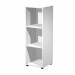 Casellario con 3 caselle a giorno L41 x P40 x H121,6cm (piedini compresi). Contenitori a casellario realizzati in melaminico bilaminato antigraffio e antiriflesso conforme alle norme UNI e EN classe E1. Componibili per affiancamento. Top, fianchi, ripiani
