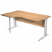 Scrivania compact sinistro sagomata con fianchi grigio alluminio. Spessore 22mm. Completi di canalina passacavi e piedini regolabili in altezza e supporto metal. Desktop con bordo anti urto in ABS da 2mm. Dimensioni: 160x60/80/100x72cm.