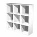 Lbrerie Realizzate in melaminico bilaminato antigraffio e antiriflesso (sp. 16mm) conforme alle norme UNI e EN classe E1. Componibili per sovrapposizione e affiancamento. Le librerie con cassa colore bianco hanno un lato con bordo colore faggio, le librer