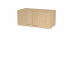 Sopralzo a 2 ante battenti senza serratura per armadi modulari. Dimensioni: L90 x P45,8 x H40 cm. Linea di armadi componibile particolarmente robusti e stabili, costituiti da struttura alta 200cm e completabili con sopralzo alto 40cm. Grande profondità di