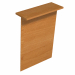 Sopralzo bancone reception L80 x P30 x H115cm in melaminico composto da top (P30 cm - sp. 28 mm - con bordo antiurto in ABS 3 mm) e pannello frontale (H115 cm, sp. 18 mm). Completo di piedini regolabili in altezza. Materiale nobilitato melaminico conforme
