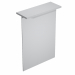 Sopralzo bancone reception L80 x P30 x H115cm in melaminico composto da top (P30 cm - sp. 28 mm - con bordo antiurto in ABS 3 mm) e pannello frontale (H115 cm, sp. 18 mm). Completo di piedini regolabili in altezza. Materiale nobilitato melaminico conforme