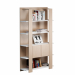 Libreria Concept alta a giorno a 5 ripiani fissi. Struttura in truciolare nobilitato melaminico. Ripiani fissi sempre bianchi sp.22 mm. Solido retro spessore 18mm in finitura della libreria. Larghezza interna tra le fasce 60cm. Spazio tra i ripiani in alt