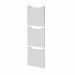 Set 3 antine pantografate con serratura 36,8x36,8cm (sp. 18mm).