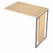 Allungo laterale reversibile destro o sinistro per Scrivania serie ESSENCE. Dimensioni: L80 x P50 x H74,4cm.