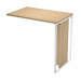 Allungo laterale reversibile destro o sinistro per Scrivania serie ESSENCE. Dimensioni: L80 x P50 x H74,4cm.