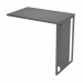 Allungo laterale reversibile destro o sinistro per Scrivania serie ESSENCE. Dimensioni: L80 x P50 x H74,4cm.