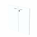 Coppia ante in melaminico con serratura per mobile basso Presto. Dimensioni: L80 x H67cm - spessore 18mm.