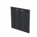 Coppia ante in melaminico con serratura per mobile basso Presto. Dimensioni: L80 x H67cm - spessore 18mm.