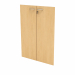 Coppia ante in melaminico con serratura per mobile medio Presto. Dimensioni: L80 x H115cm - spessore 18mm.