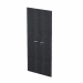 Coppia ante in melaminico con serratura per mobile alto Presto. Dimensioni: L80 x H175cm - spessore 18mm.