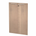 Coppia ante in melaminico con serratura  per mobile medio a giorno. L80xh115,4cm - sp.18mm