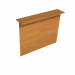Sopralzo bancone reception L140 x P30 x H115cm in melaminico composto da top (P30 cm - sp. 28 mm - con bordo antiurto in ABS 3 mm) e pannello frontale (H115 cm, sp. 18 mm). Completo di piedini regolabili in altezza. Materiale nobilitato melaminico conform