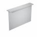 Sopralzo bancone reception L160 x P30 x H115cm in melaminico composto da top (P30 cm - sp. 28 mm - con bordo antiurto in ABS 3 mm) e pannello frontale (H115 cm, sp. 18 mm). Completo di piedini regolabili in altezza. Materiale nobilitato melaminico conform