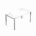 Scrivania per postazione singola dimensioni: L140 x P80 x H72,5cm. Le scrivanie per postazione singola o multipla, sono in bilaminato nobilitato melaminico conforme alle norme UNI e EN classe E1, antigraffio ed antiriflesso, hanno sp. 25 mm con bordo sp. 