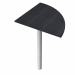 ANGOLARE 90° 80x80cm + GAMBA SUPPORTO grigio alluminio per SCRIVANIE EASY.