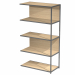 Modulo aggiuntivo per libreria Modular. Struttura in metallo sezione 20x20 mm.  Altezza vano ripiani 370 mm, dietro assemblabile in qualsiasi vano fronte/retro (bifacciale).