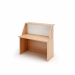 Reception modulare dal design lineare e moderno. Dimensioni totali: L120 x P76,1 x H117cm. Dimensioni sopralzo: L120 x P30cm. Dimensioni desktop: L120 x P60cm. I banconi sono tutti autoportanti, compreso il modulo ad angolo 90° (reversibile destro/sinistr
