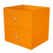 CASSETTIERA 2 CASSETTI (L32,5 x P28,8 x H32,5cm) per LIBRERIA CASELLARIO RAINBOW