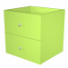 CASSETTIERA 2 CASSETTI (L32,5 x P28,8 x H32,5cm) per LIBRERIA CASELLARIO RAINBOW